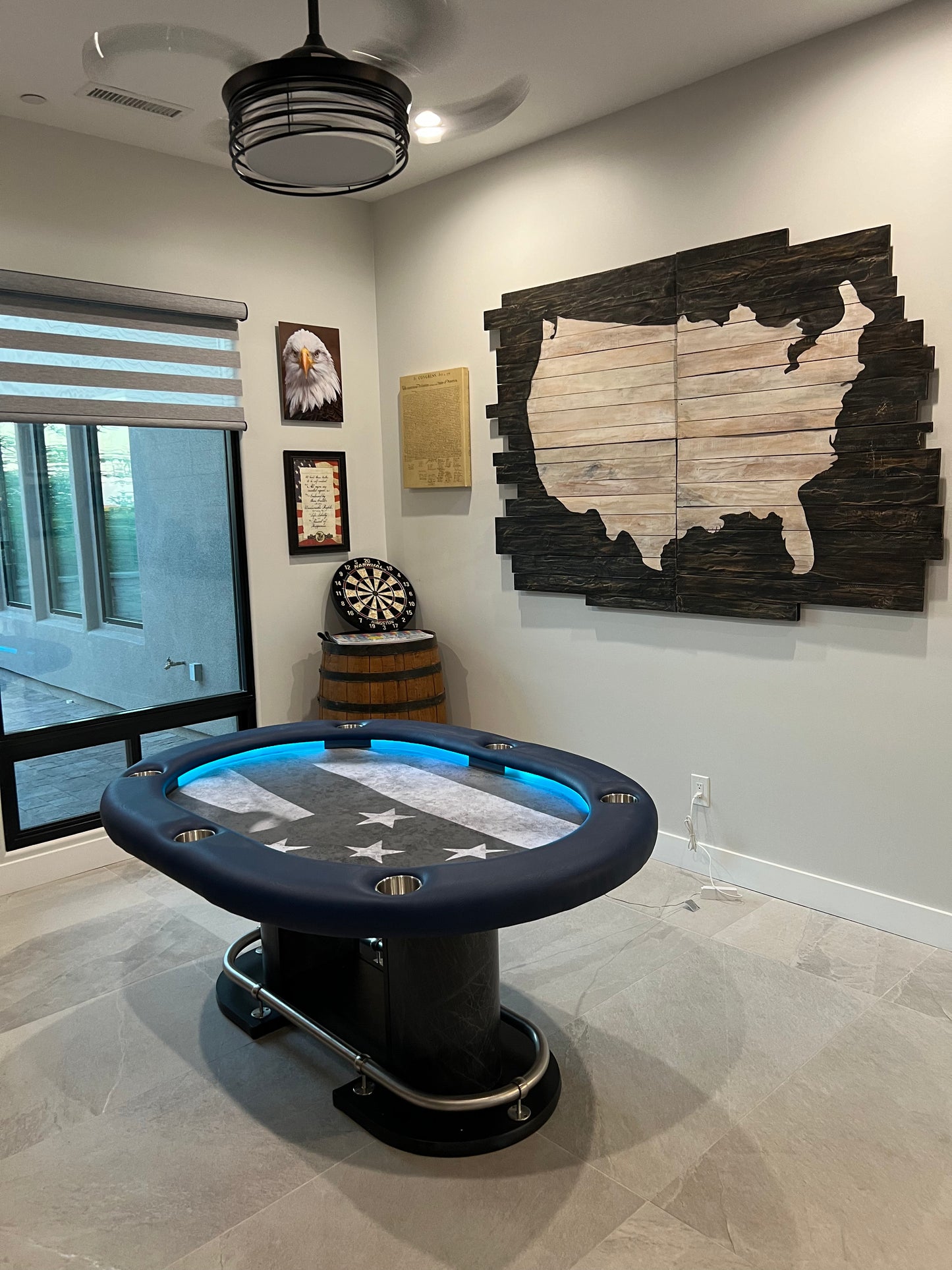 Premium convertible dining top designed for home poker tables.