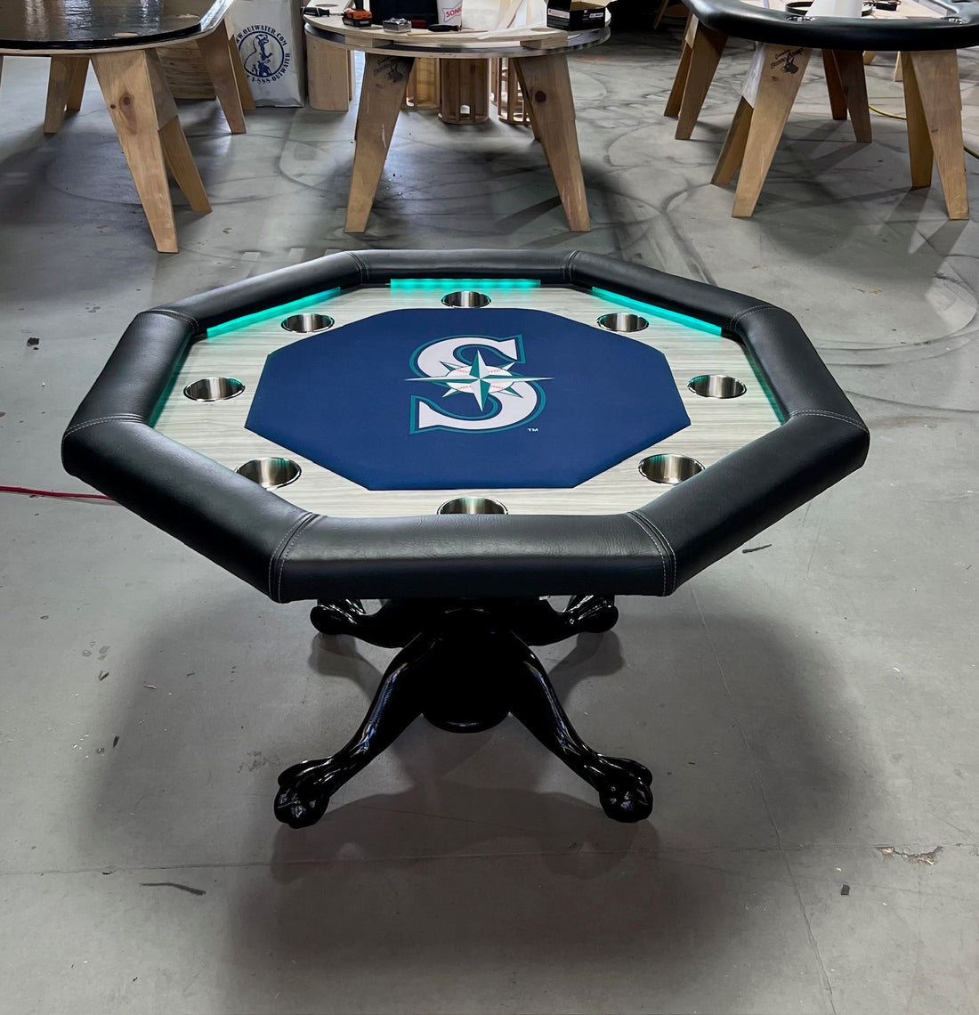 Building a Custom Poker Table for Cal Raleigh and the Seattle Mariners: Baseball and Camaraderie