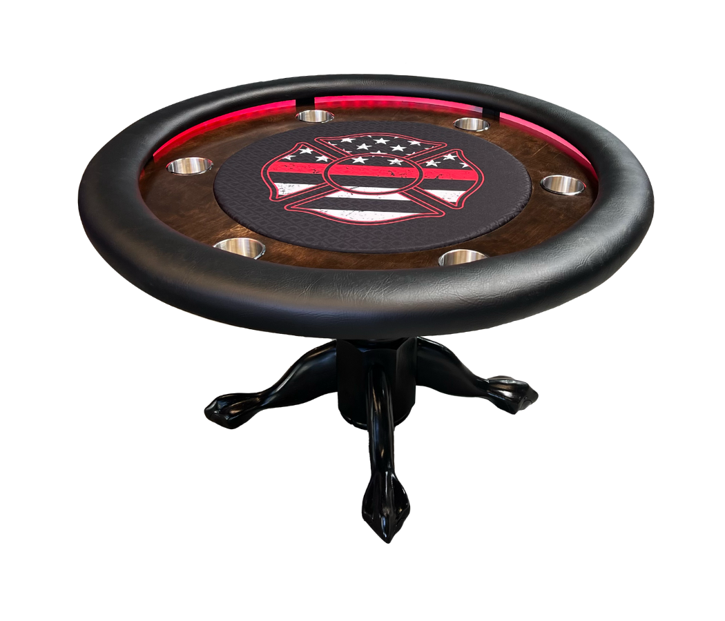 The Amarillo poker table with integrated features for an elevated game night.