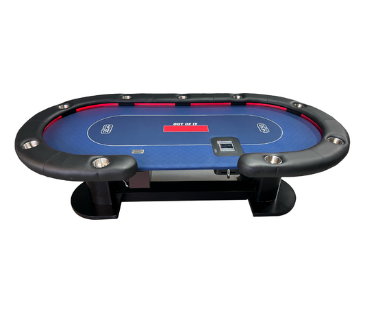 The Deadwood poker table, a premium custom design built for serious players.