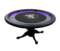 Custom-designed Amarillo poker table with waterproof felt and premium finishes
